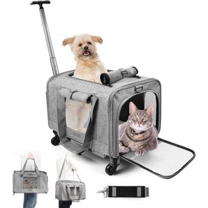 TADES® Reistas Vliegtuig - Reistas Kat - Reistas Hond - Draagtas Hond - Draagtas Kat - Hondentas - Reismand Kat - Transporttas Kat