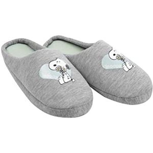 Grijze Hartvormige Pantoffels voor Dames