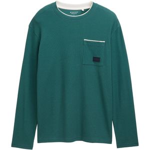 Tom Tailor - 2-in-1 - Katoenen Shirt - Lange Mouwen