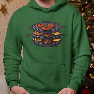 Foute Kerst Hoodie Groen Gourmetstel XS