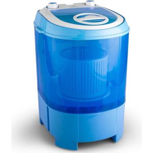 oneConcept SG003 Camping mini wasmachine centrifuge-functie 2,8kg , 180W , IPX4 , instelbare was-en centrifugetimer , blauw