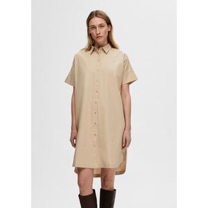 Selected Femme Blair 2/4 Short Shirt Dress Humus