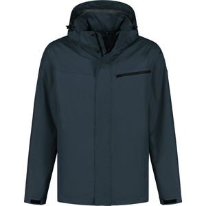 MGO Jack - Winddichte outdoorjas Heren - Waterdicht - Regenjas mannen - Navy Blauw - Maat L