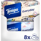 Tempo tissues - XXL Light - Voordeelbox - 8 x 140 stuks = 1120 zakdoekjes