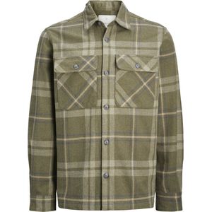 JACK&JONES - JPRRAYMOND MELANGE CHECK OVERSHIRT PLS - Heren - Overhemden