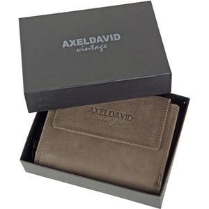 Luxe leren herenportemonnee axel david bruin