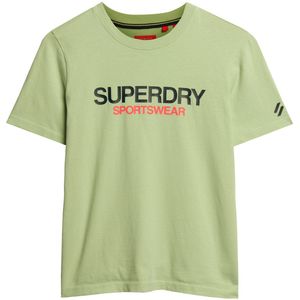 Superdry Sportswear Logo Relaxed T-shirt Met Korte Mouwen Groen S Vrouw