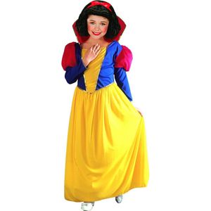 Widmann - Sneeuwwitje Kostuum - Prinses Sneeuwwitje Kostuum Meisje - Blauw, Rood, Geel - Maat 158 - Carnavalskleding - Verkleedkleding