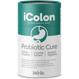iColon - Probiotic Cure - 14 Days Program - Zeer bekend en Gevraagd Product - Herbal Ingredients - Natuurlijke Ingredienten Probiotic Kuur - 14 Dagen Reiniging Kuur - Goed voor Stoelgang & Spijsvertering + Tegen Buikpijn