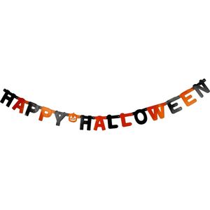 Happy Halloween Banner Slinger - Lengte ca. 168cm