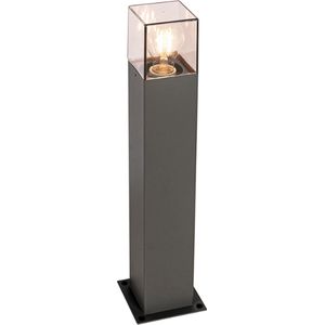 QAZQA denmark - Moderne Staande Buitenlamp | Staande Lamp voor buiten - 1 lichts - H 50 cm - Donkergrijs - Buitenverlichting