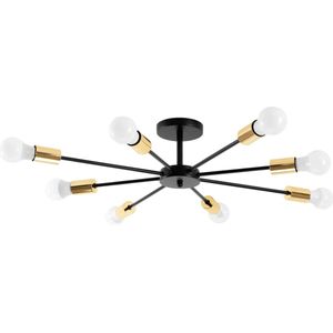 TooLight Hanglamp Spider APP502-8C - E27 - 8 Lichtpunten - Zwart/Goud