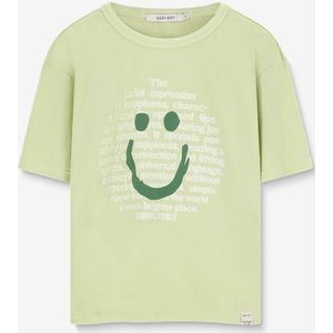 Sissy-Boy - Lichtgroen T-shirt met smiley