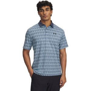 Under Armour Heren Playoff Golf Polo 3.0 Printed Navy/Licht blauw