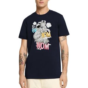 Sesamstraat Cookie Monster Om Nom Cookies Premium T Shirt Heren