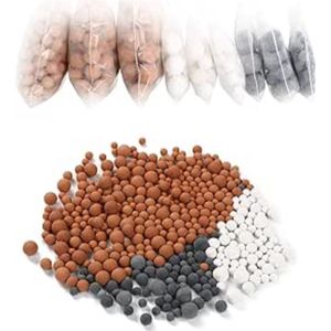 TOVBMUP 9 Minerale Badballen - Douchefilter - Vervangende Douchekopverpakking - Anti-kalkaanslag - Negatieve Ionen - Verwijdert Bacteriën en Onzuiverheden