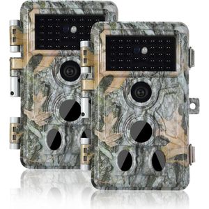 Lexium Wildcamera voor Buiten - Wildcamera met Nachtzicht - WiFi - Hoge Resolutie - Waterdicht - Wild Camera - Premium