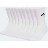 adidas Performance Essentials Cushioned Sokken 10 Paar - Unisex - Wit