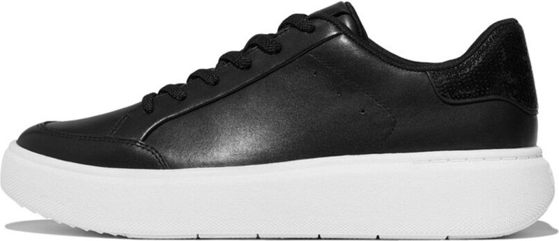 FitFlop - RTG Sequin-Backtab Leather Sneakers - Zwart - Sneaker