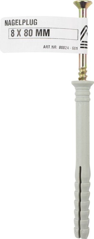 Deltafix - Nagelplug - Grijs - 8 x 80 mm - 1 Stuk