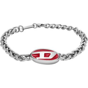 Diesel DX1445040 Heren Armband - Zilverkleurig