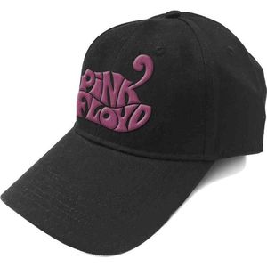 Pink Floyd - Retro Swirl Logo Baseball pet - Zwart