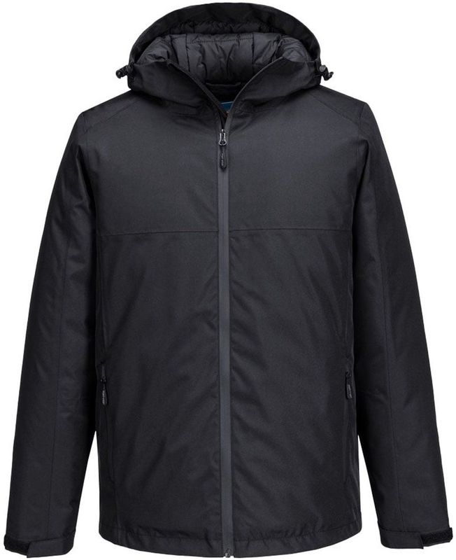 Portwest - S611 - Winterjack - Zwart - Professioneel Waterdicht Herenjack