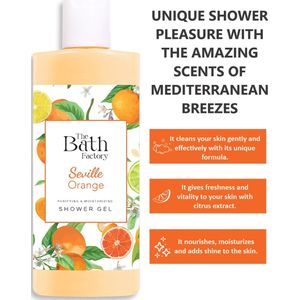The Bath Factory - Seville - Douchegel - Oranje - 400 ML
