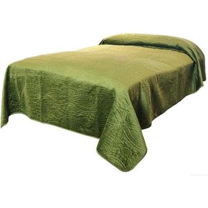 Unique Living - Bedsprei Veronica 220x220cm green