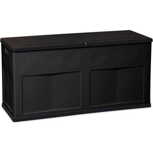 Opbergbox kussenbox, antraciet, waterdicht, zwart, 320 L, 119 x 46 x 60 cm