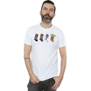 Star Wars Heren Kerstmis Kousen T-Shirt