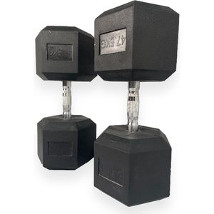 Padisport - Dumbell 47,5 Kg - Hex Dumbells 47,5 Kg - Hexagon Dumbells - Fitness Gewicht 47,5 Kg - Hexa Dumbell 47,5 Kg - Dumbbells - Dumbell Set - Halter