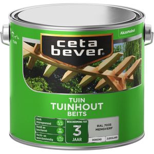 Cetabever - Tuinbeits Tuinhout Dekkend - RAL 7035 - 2,5 L