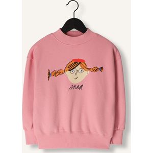 Jelly Mallow Anna Sweatshirt Truien & Vesten Meisjes - Sweater - Hoodie - Vest- Roze - Maat 10-11Y