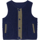 Vertbaudet - Vest - Sherpa - Mouwloos - Drukknoopsluiting - Baby
