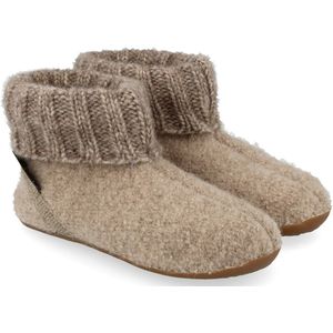 Haflinger - Huttenschuh Karlo - Pantoffel - Papiermeliert Effekt