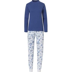 By Louise - Pyjama Set - Blauw/Wit - Lange Mouw + Broek