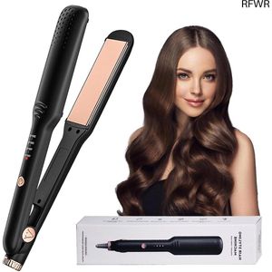 RFWR® 2-in-1 Keramische Stijltang en Krultang - Brede, Draagbare Haarstyler met 4 Temperatuurinstellingen