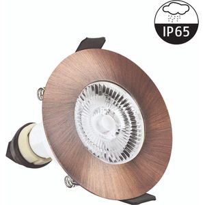 Led Spot Armatuur Koper | IP65 waterbestendig | Incl. GU10 Fitting