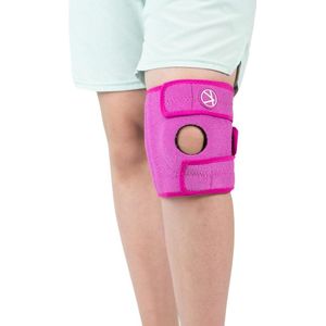 Kniebrace voor kinderen tegen kniepijn - Osgood Schlatter brace voor jeugd - mcl sport meniscus letsel - knie ondersteuning voor jongens meisjes - roze