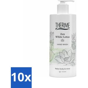 Therme - Zen White Lotus - Handzeep - Hydraterend - Verzorgend - 300ml - Bulkverpakking - 10 stuks