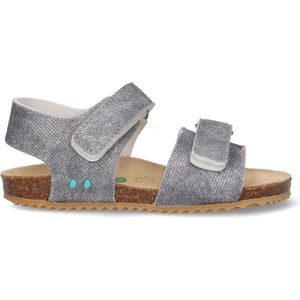 BunniesJR Bas Beach Jongens Sandalen - Grijs - Imitatieleer - Klittenband