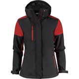 Printer PRIME PADDED SOFTSHELL PRIME LADY 2261072 - Zwart/Rood - L