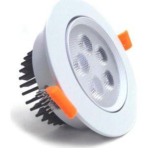 LED Downlight Inbouw 5W 80 ° Verstelbaar Rond - Warm wit licht - Overig - wit - Unité - Wit Chaud 2300K - 3500K - SILUMEN