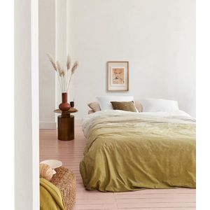 vtwonen Dip Dye Dekbedovertrek - Tweepersoons - Katoen - 200x220 cm - Oker