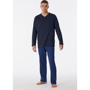 Schiesser Pyjama lange - Comfort Essentials Heren Pyjamaset - Maat XL