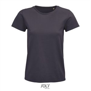 SOL'S - Pioneer T-Shirt dames - Donkergrijs - 100% Biologisch Katoen - XXL