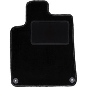 Bestuurdersmat zwart voor: Peugeot 407 coupé, sedan, stationwagen, SW (2004-2011)