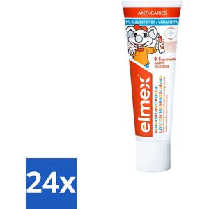 Elmex - Tandpasta - Peuter - Anti Cariës - 0% Dye - 75 ml - Voordeelverpakking - 24 stuks