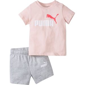 Puma Minicats Tee Short Set 845839-36, voor meisje, Roze, T-shirt,Shorts, maat: 62
